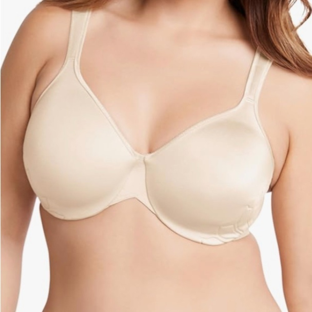 Bali Live It Up Underwire Bra Soft Taupe Cushioned Straps 38DDD